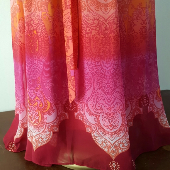 NWT Rabbit Rabbit Rabbit flirty neck ombre dress - Picture 5 of 8